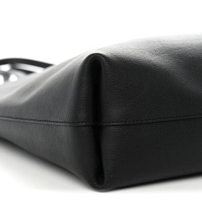 Saint Laurent Calfskin North-South Shopping Tote Black 10 of 14