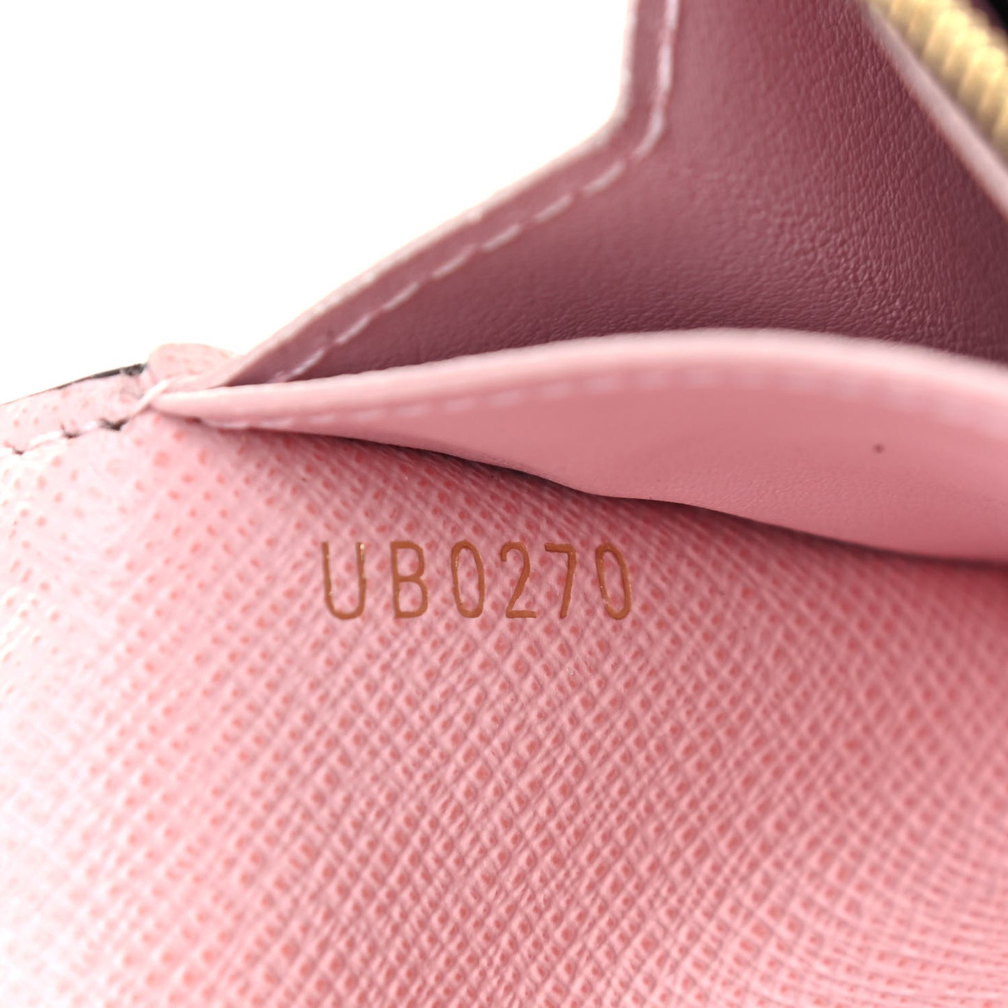 Damier Ebene Rosalie Coin Purse Rose Ballerine