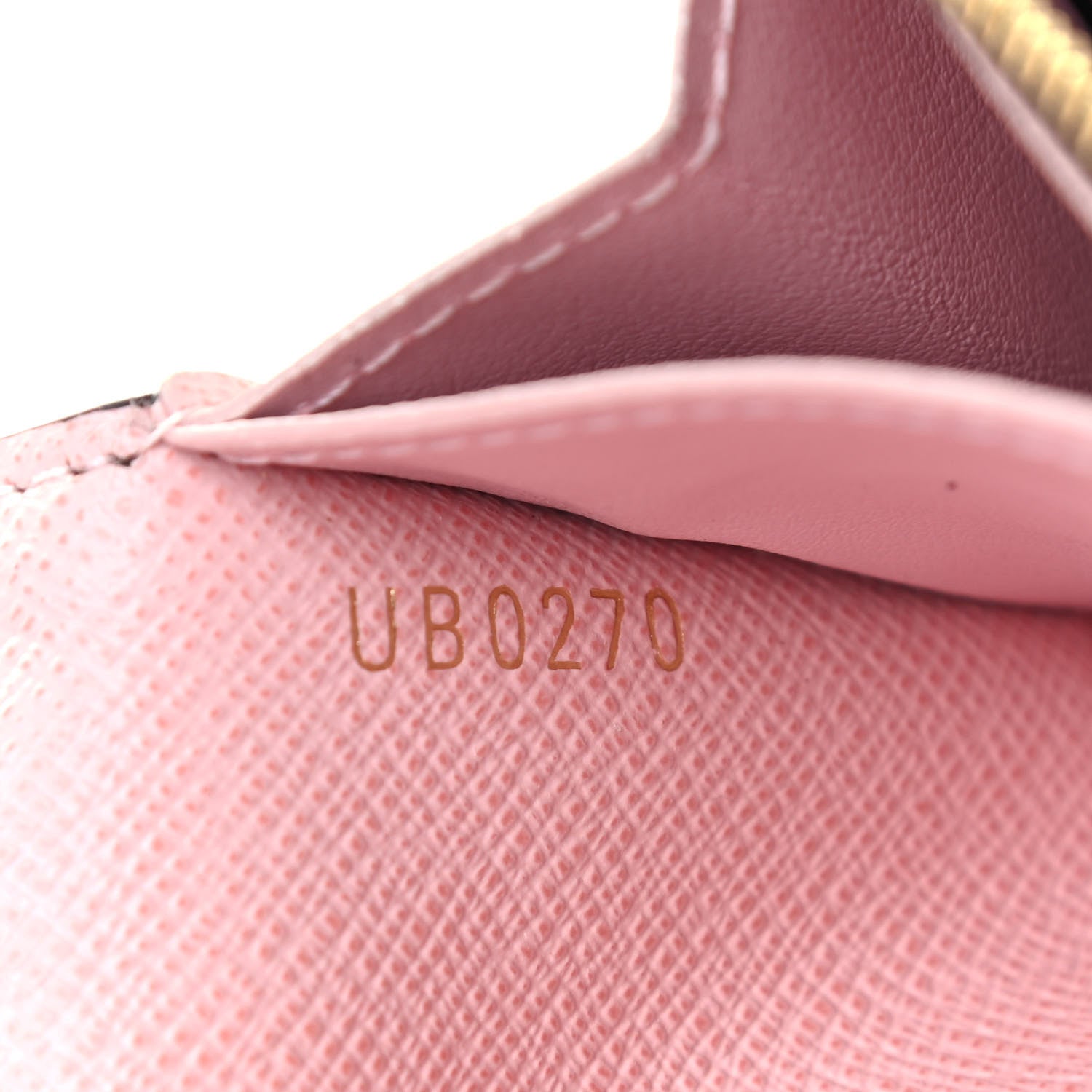 Louis Vuitton Damier Ebene Rosalie Coin Purse Rose Ballerine 7 of 7