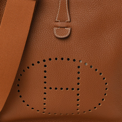 Hermes Taurillon Clemence Evelyne III PM Gold 8 of 10