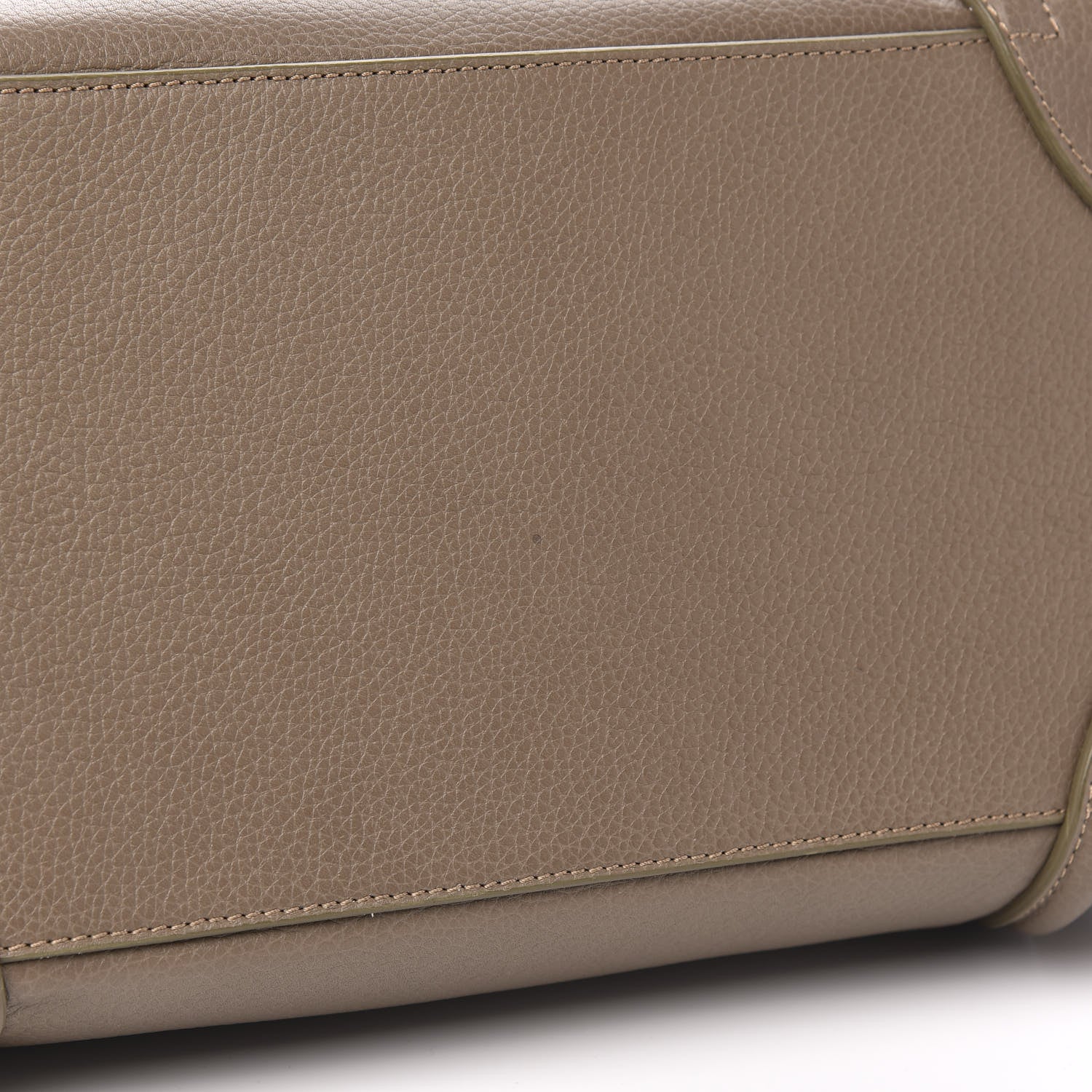 Celine Drummed Calfskin Mini Luggage Dune 9 of 11