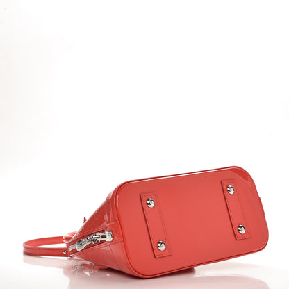 Louis Vuitton Vernis Rayures Alma BB Poppy 5 of 8