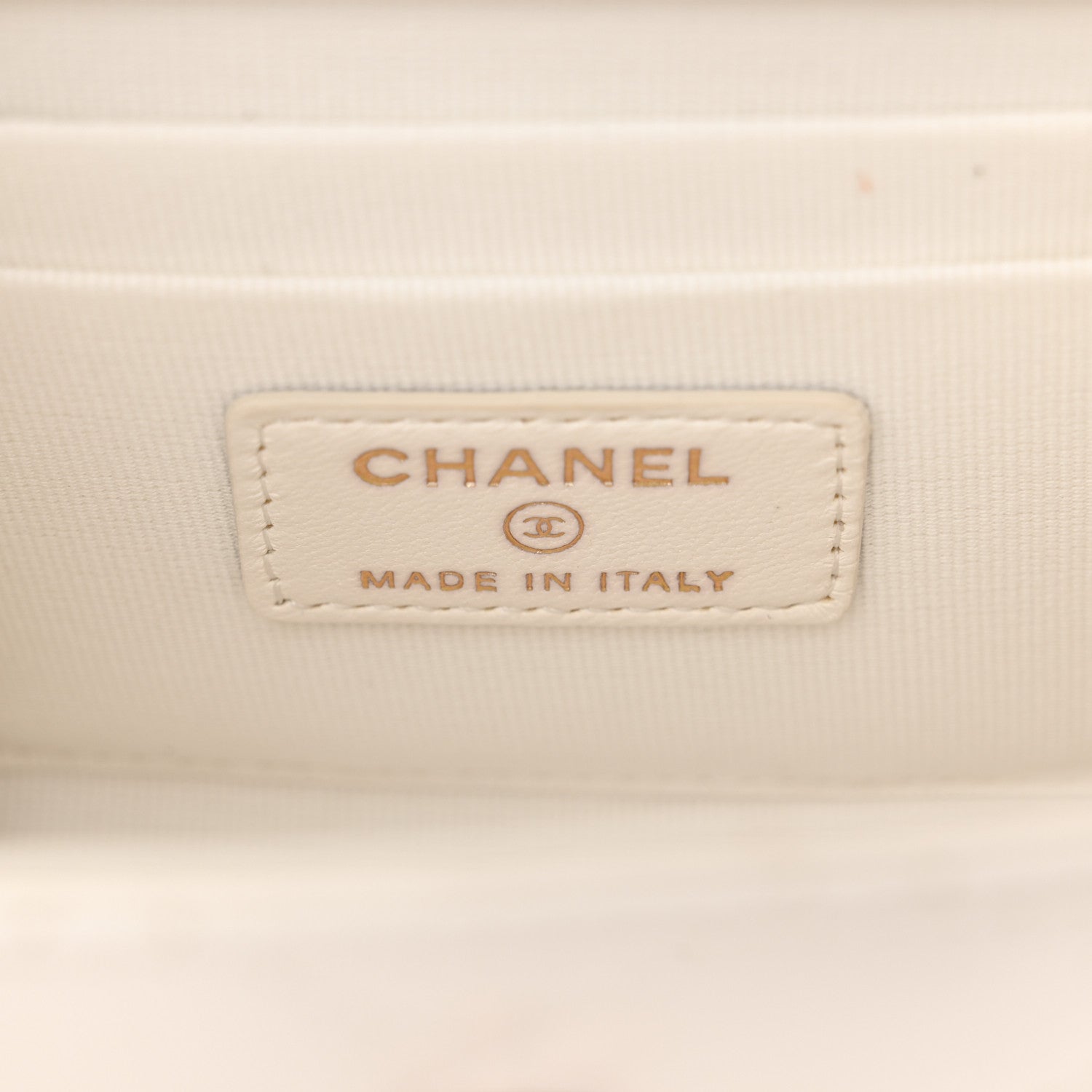 Chanel Lambskin Quilted Mini Trendy CC Clutch With Chain Ecru 6 of 11