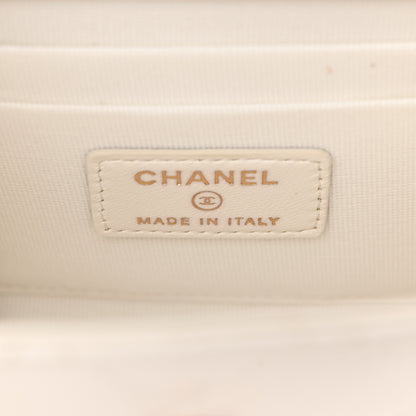 Chanel Lambskin Quilted Mini Trendy CC Clutch With Chain Ecru 6 of 11