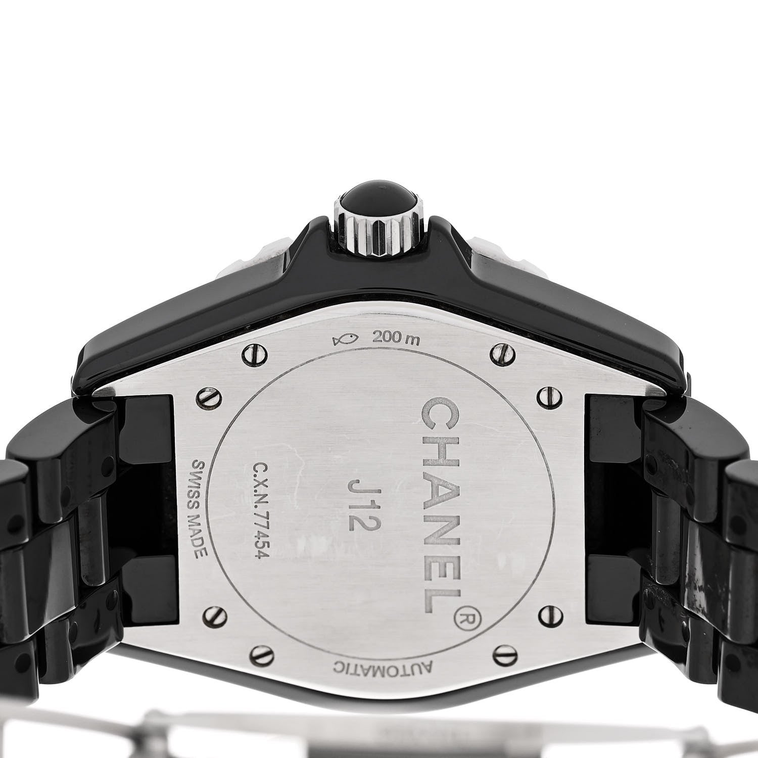 Chanel Stainless Steel Ceramic 38mm J12 Phantom Automatic Watch Black 4 of 4