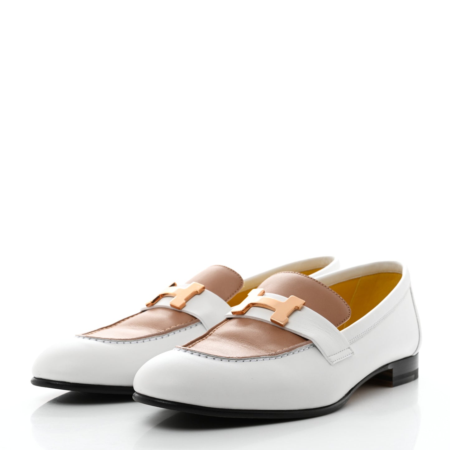 Calfskin Womens Paris Loafers 37 White Bois De Santal