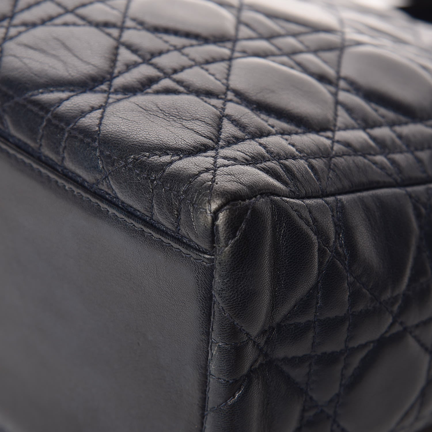 Christian Dior Lambskin Cannage Medium Lady Dior Indigo Blue 16 of 18