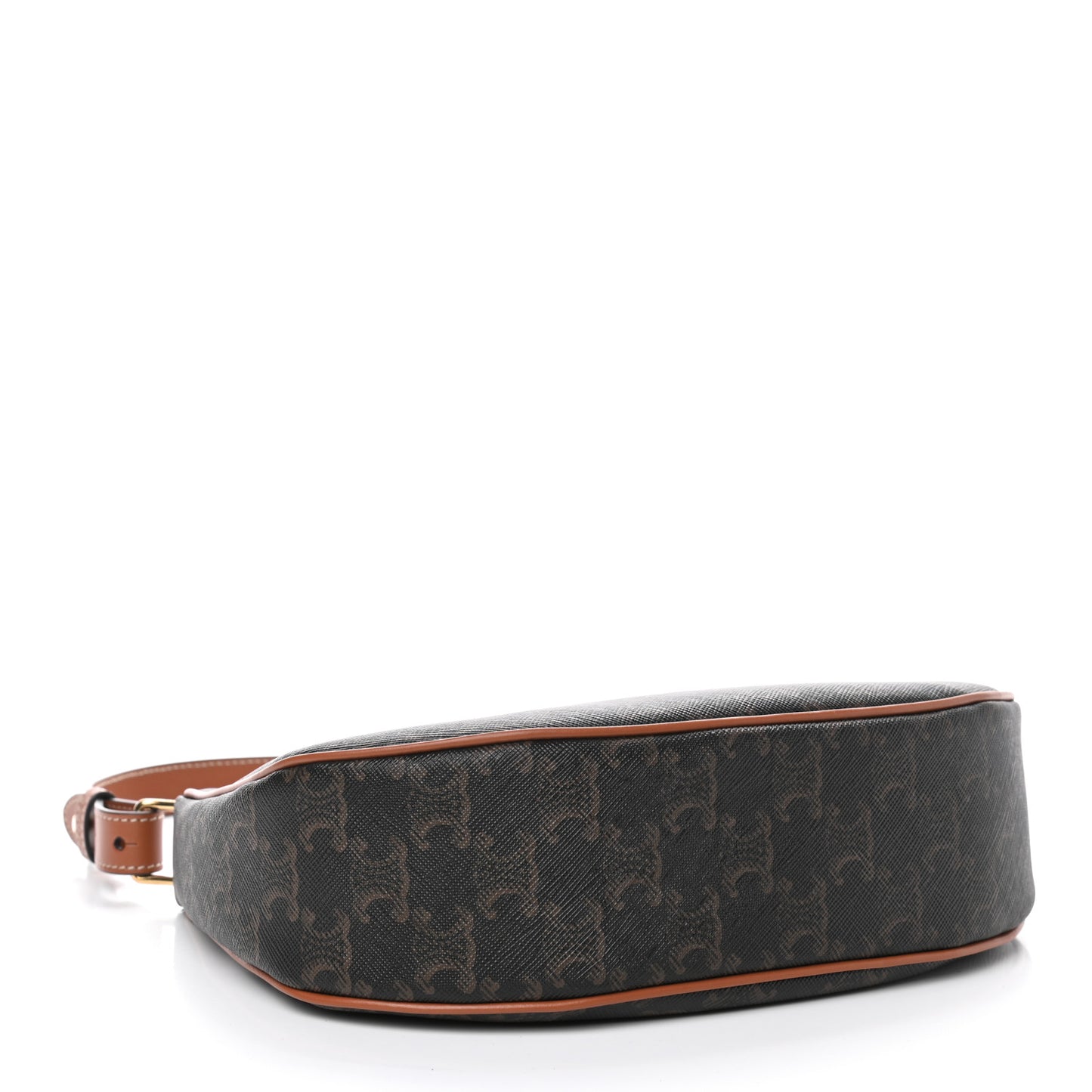 Triomphe Canvas Calfskin Ava Shoulder Bag Tan