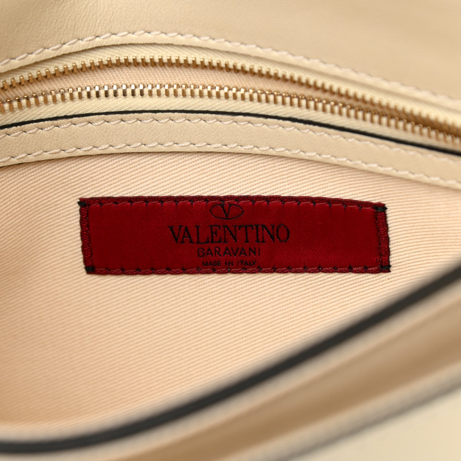 Valentino Garavani Nappa Rockstud Wristlet Clutch White 6 of 8