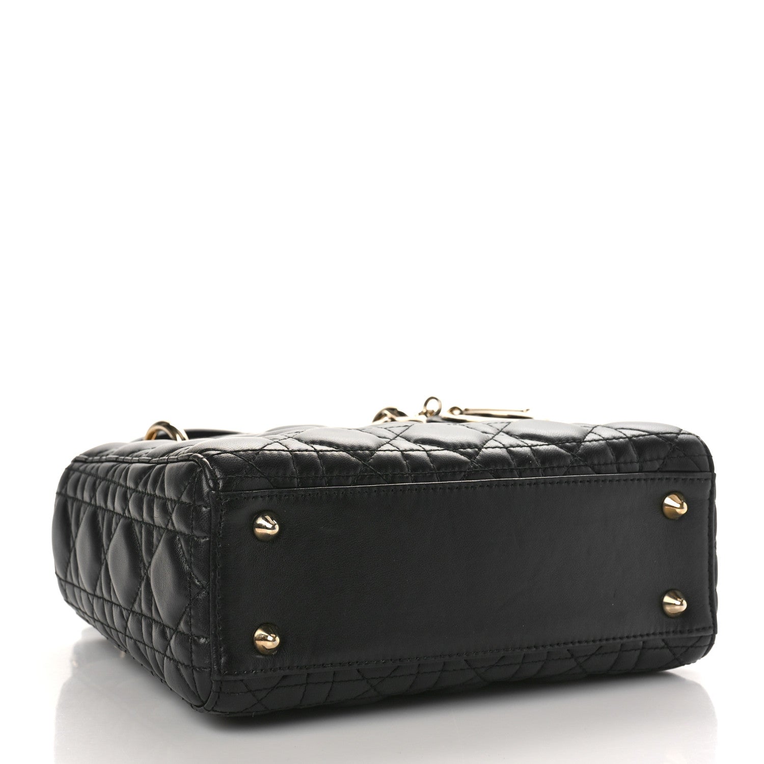 Christian Dior Lambskin Cannage Small Lucky Badges My Lady Dior Black 4 of 8