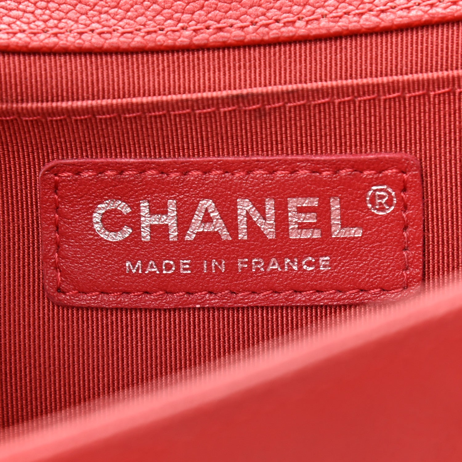 Chanel Caviar Quilted Medium Boy Flap Dark Red 6 of 17