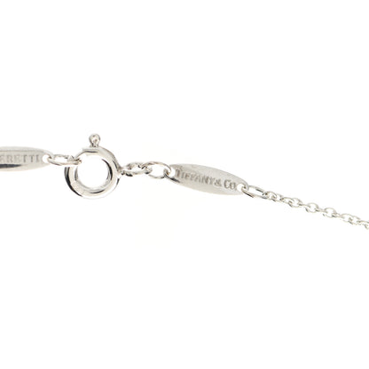 Tiffany Sterling Silver Diamond .09ctw Elsa Peretti Diamonds by the Yard Three Station Necklace 4 of 7