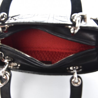 Christian Dior Lambskin Cannage Medium Lady Dior Black 5 of 7