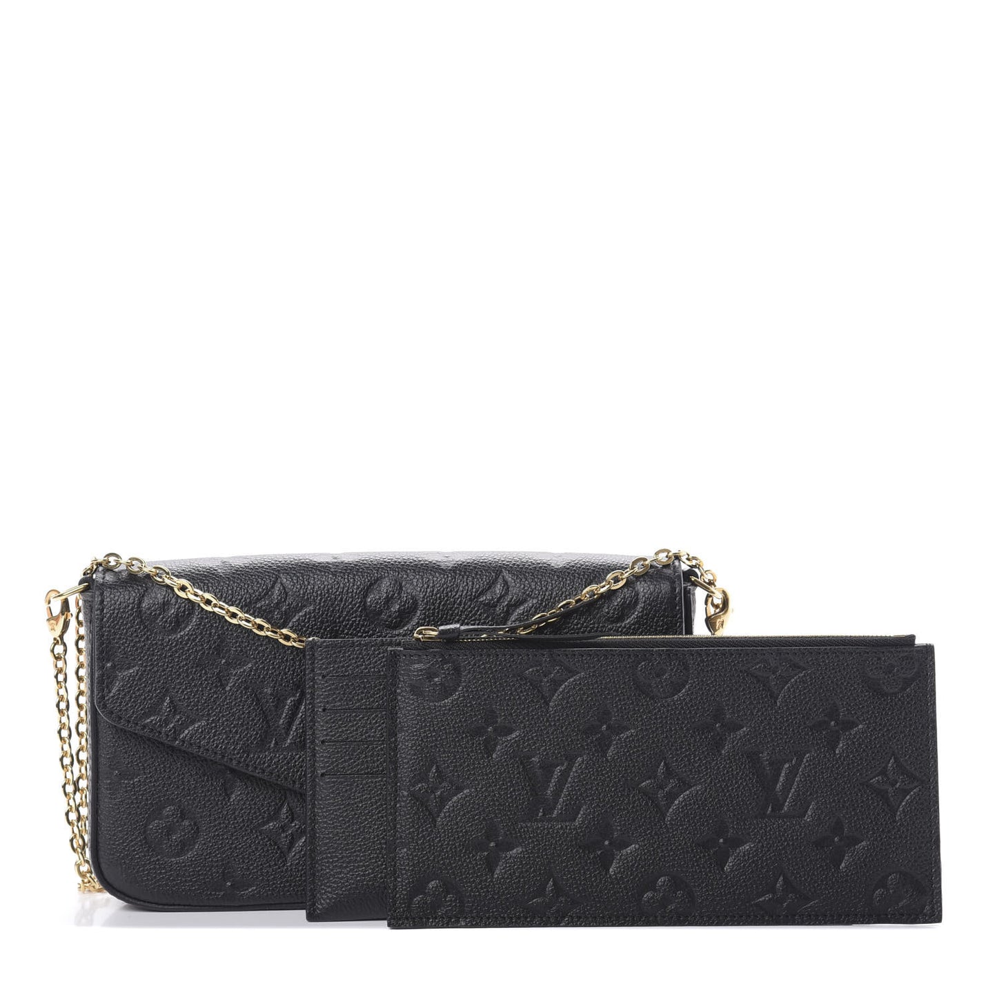 Empreinte Pochette Felicie Chain Wallet Black
