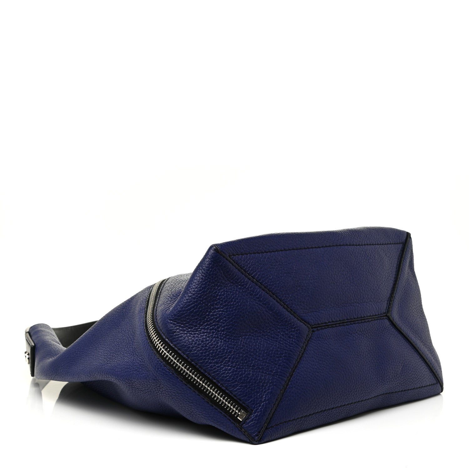 Proenza Schouler Pebbled Calfskin Medium Zip Hobo Blue 4 of 16