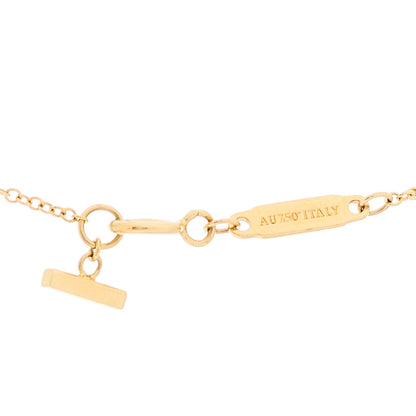 Tiffany 18K Yellow Gold Diamond Mini T Smile Pendant Necklace 5 of 5
