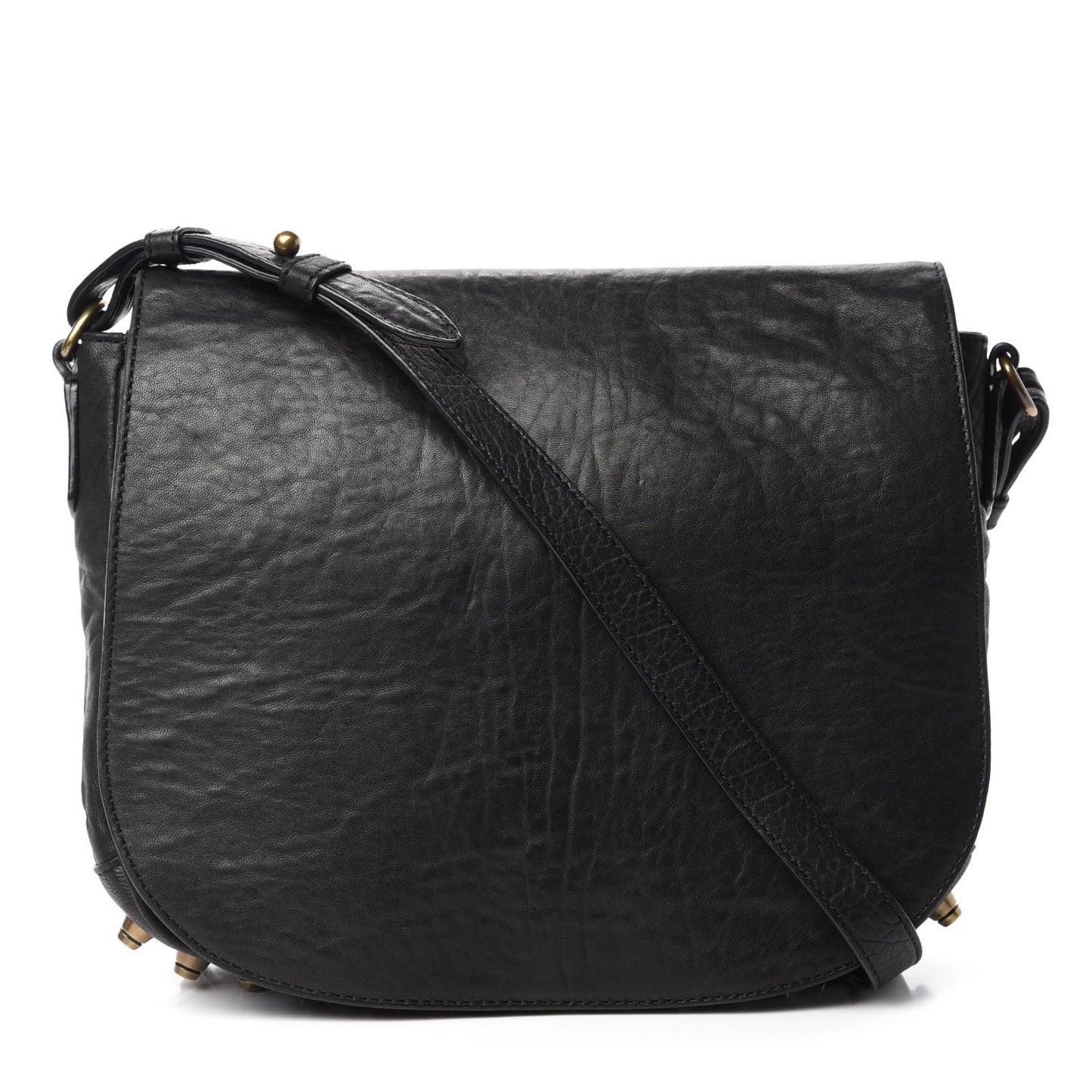 Pebbled Lambskin Lia Sling Black