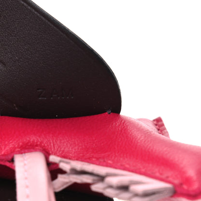 Hermes Milo Lambskin Grigri Rodeo Pegase Horse Bag Charm PM Framboise Rose Sakura Rouge Sellier 4 of 4