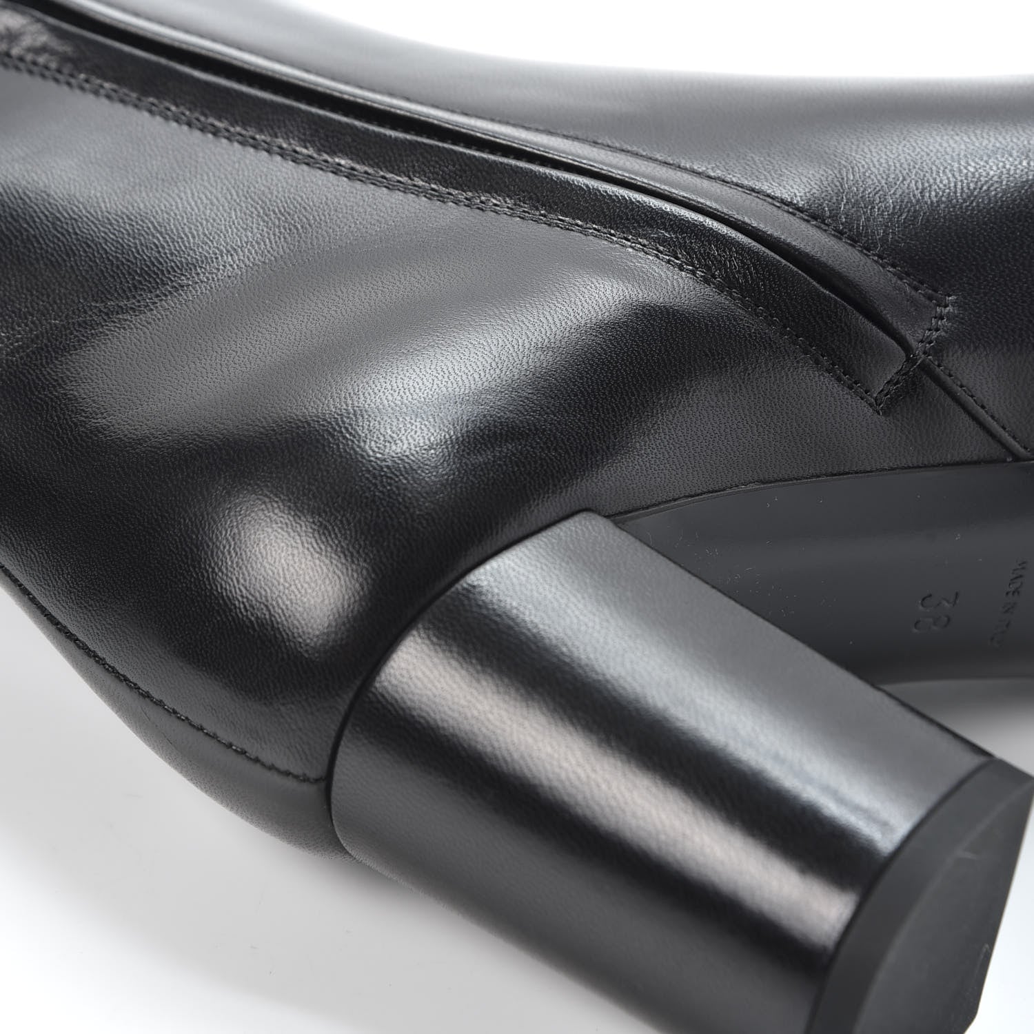 Saint Laurent Nappa Loulou Ankle Zip Boot 38 Black 9 of 11