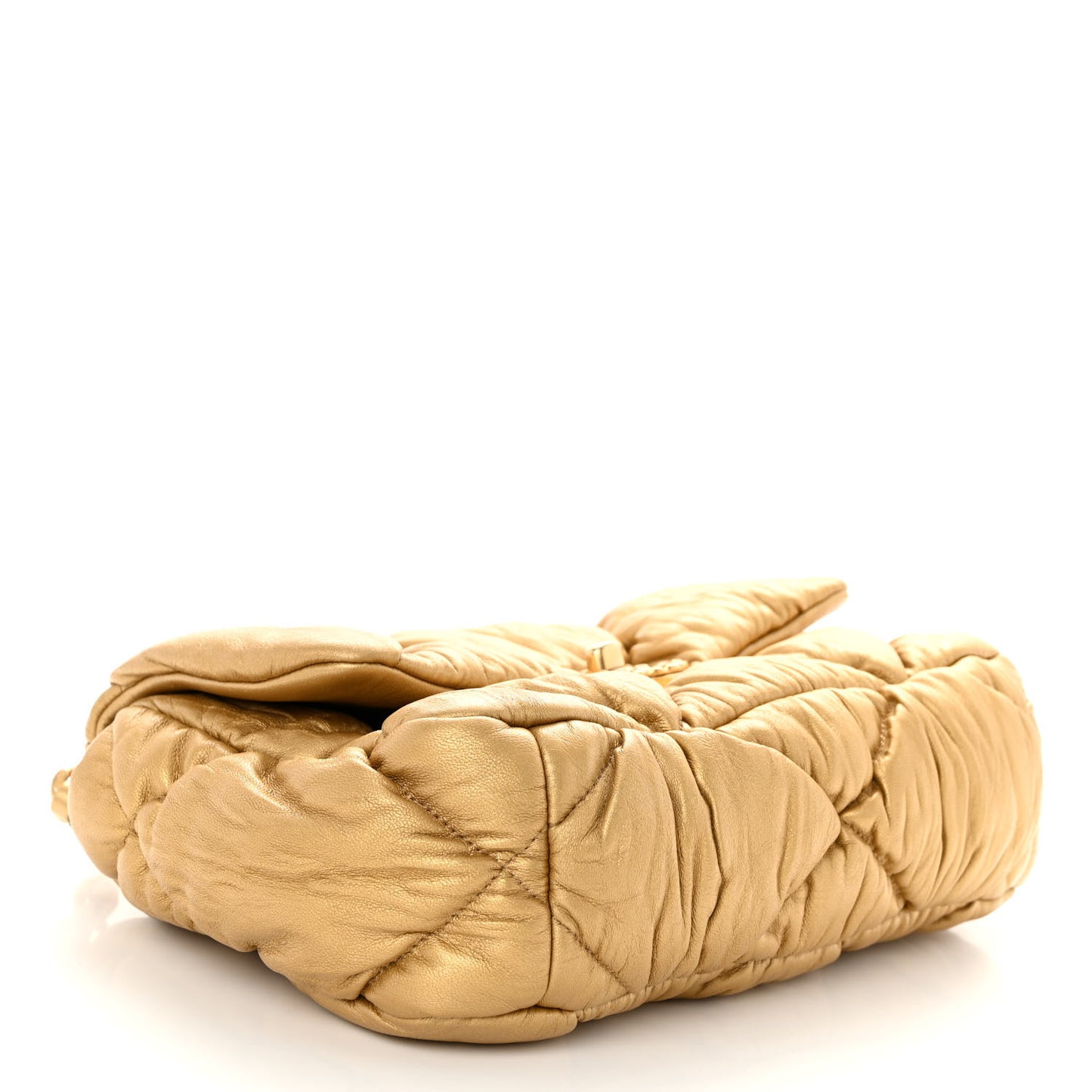 Iridescent Lambskin Quilted Medium Chanel 19 Flap Golden