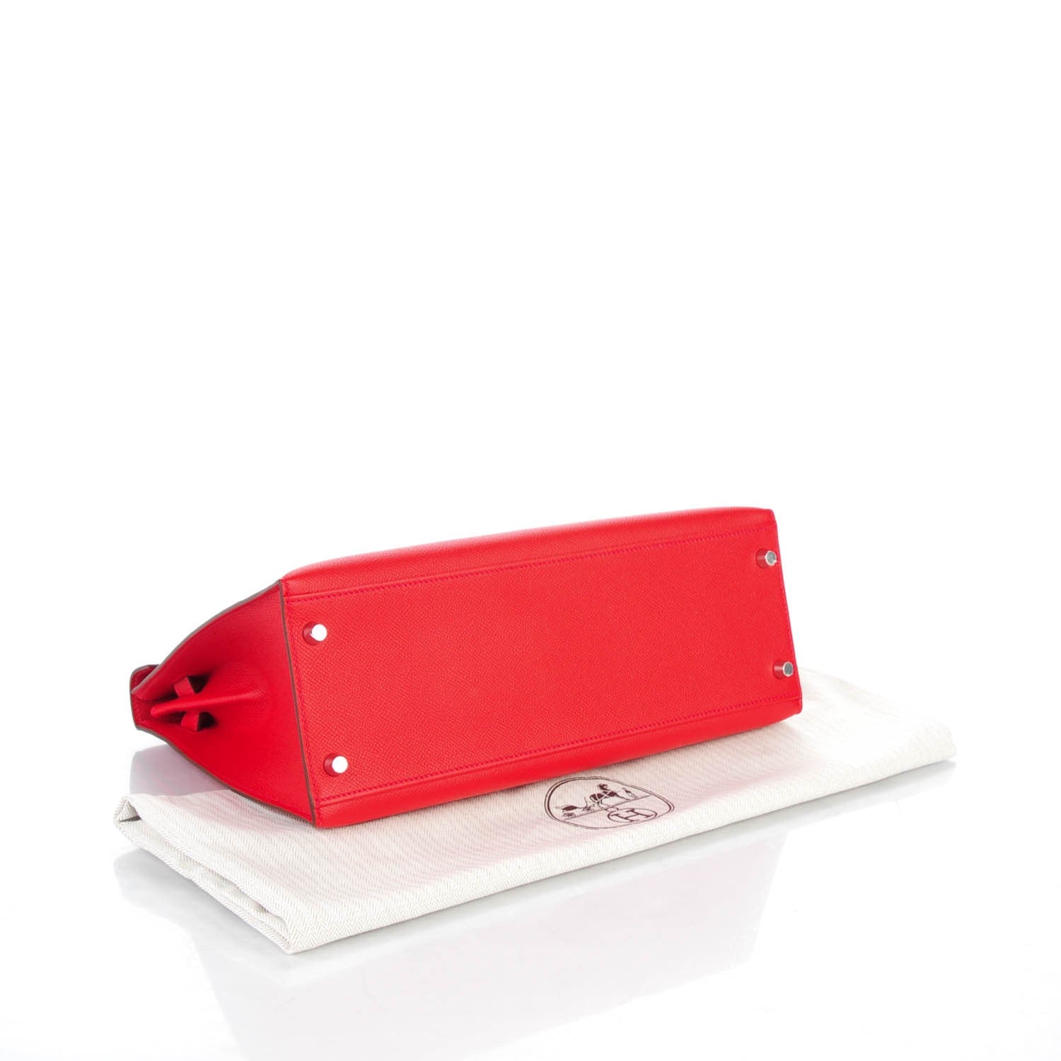 Hermes Epsom Kelly Sellier 32 Rouge Casaque 4 of 26