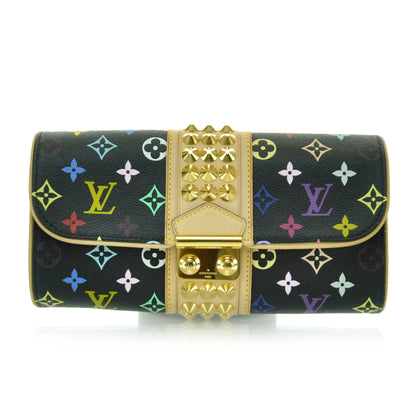 Louis Vuitton Monogram Multicolor Courtney Clutch Black 1 of 7