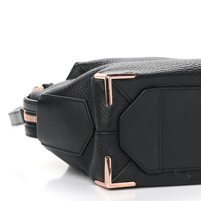 Alexander Wang Pebbled Calfskin Mini Emile Black Rose Gold Hardware 8 of 14