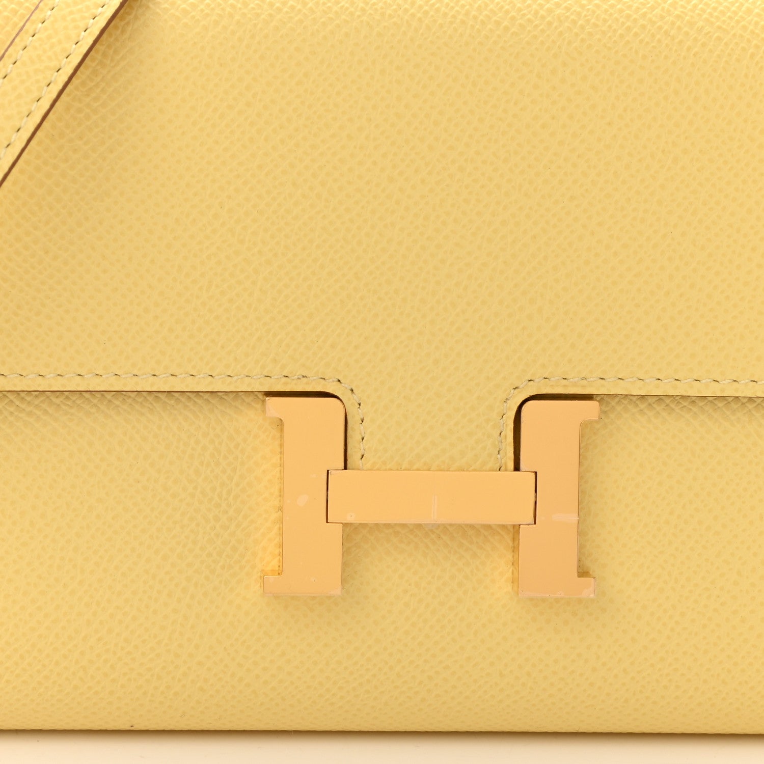 Hermes Epsom Constance Long Wallet To Go Wallet Jaune Poussin 8 of 11