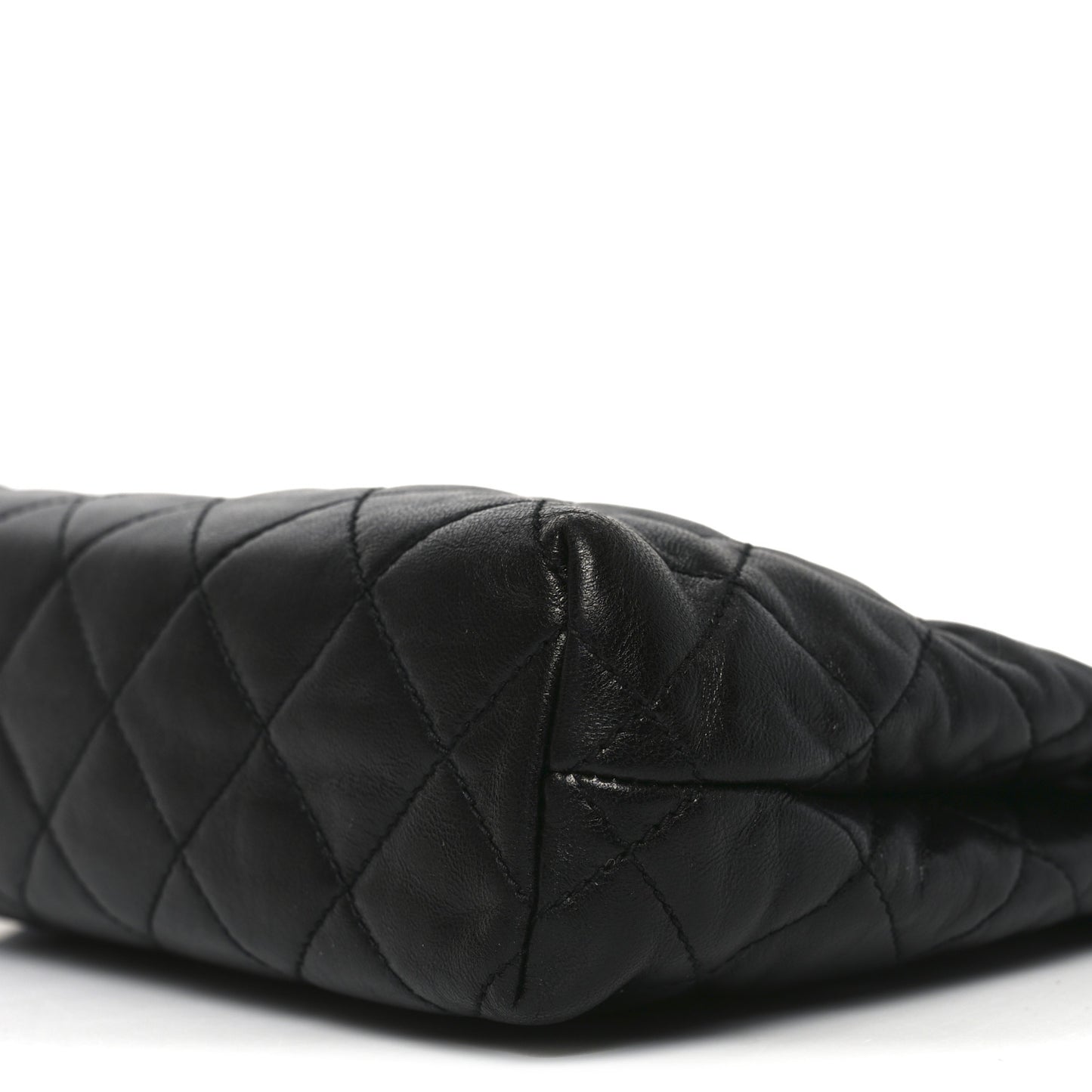 Calfskin Quilted Cassandre Large Cosmetic Pouch Black