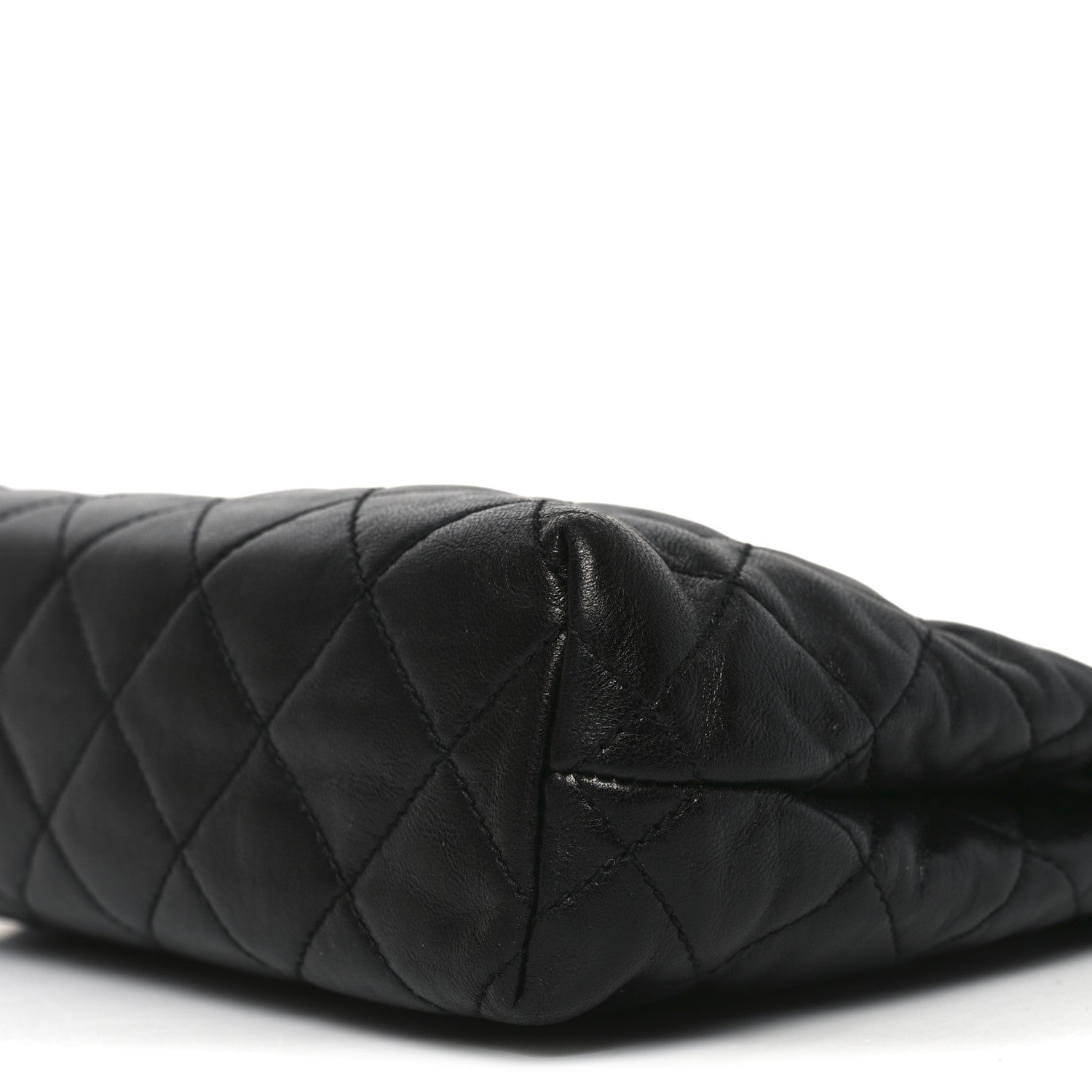 Saint Laurent Calfskin Quilted Cassandre Large Cosmetic Pouch Black 9 of 9