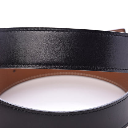 Hermes Box Togo 32mm H Belt 90 Black Gold 4 of 6