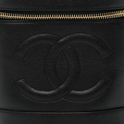 Chanel Caviar Vanity Cosmetic Case Black 9 of 13
