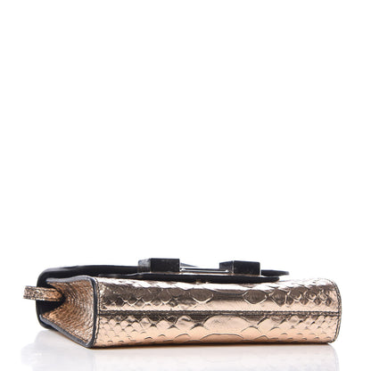 Proenza Schouler Metallic Python Calfskin Embossed PS11 Wallet With Strap Rose Gold 4 of 8