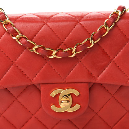 Chanel Lambskin Quilted Mini Square Flap Red 11 of 11
