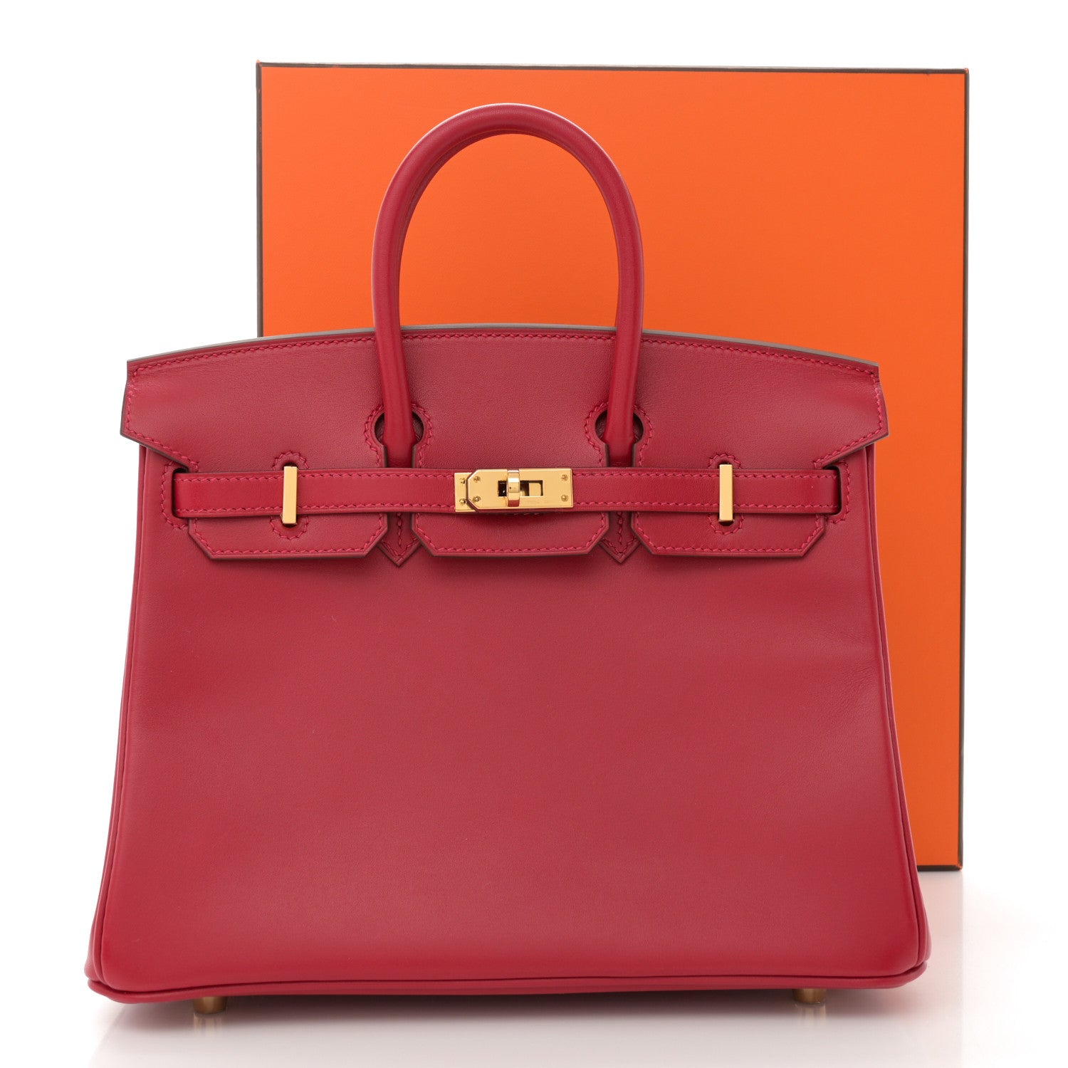 Hermes Swift Birkin 25 Rouge Casaque 11 of 11