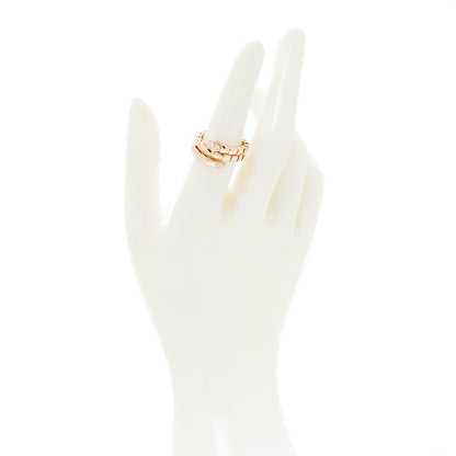 Bulgari 18K Rose Gold Diamond Serpenti Viper Wrap Ring L 2 of 5