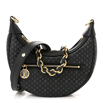 Louis Vuitton Calfskin Embossed Monogram Loop Black 1 of 9