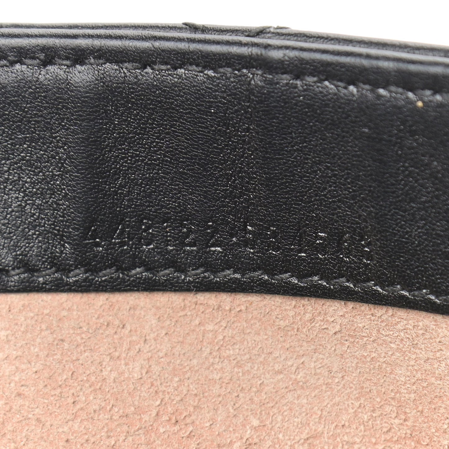 Calfskin Matelasse Mini GG Marmont Chain Wallet Black