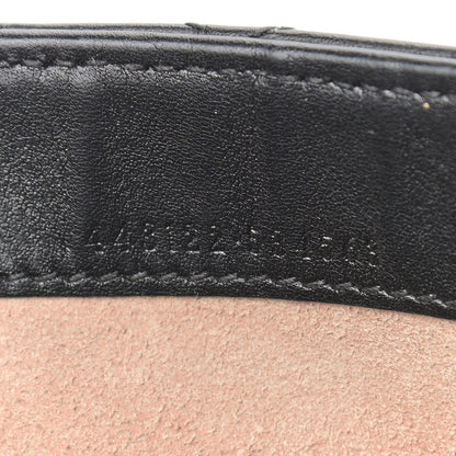 Gucci Calfskin Matelasse Mini GG Marmont Chain Wallet Black 7 of 17