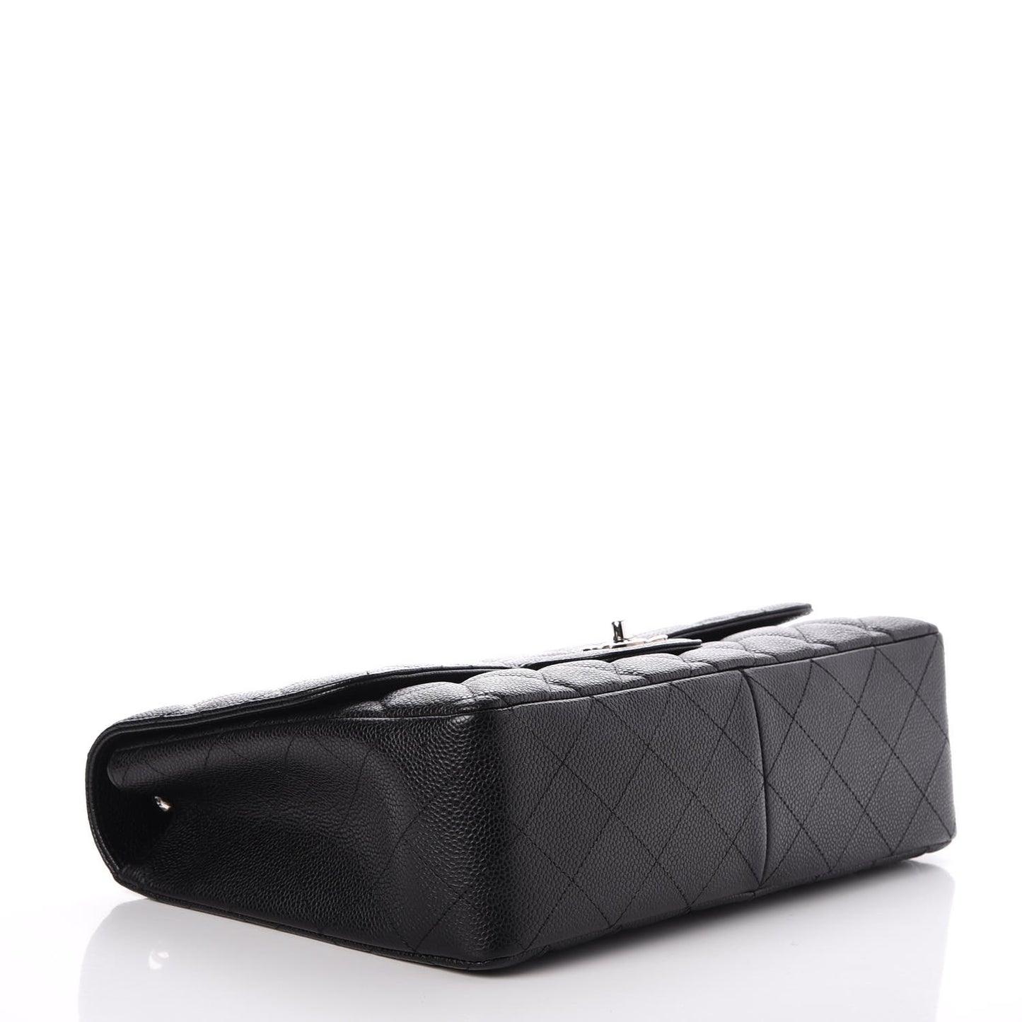 Caviar Quilted Jumbo Single Flap Black