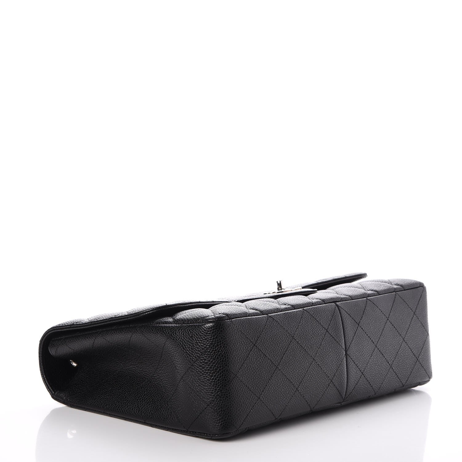 Chanel Caviar Quilted Jumbo Single Flap Black 4 of 8