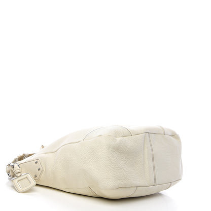 Prada Vitello Daino Hobo Bianco 3 of 15