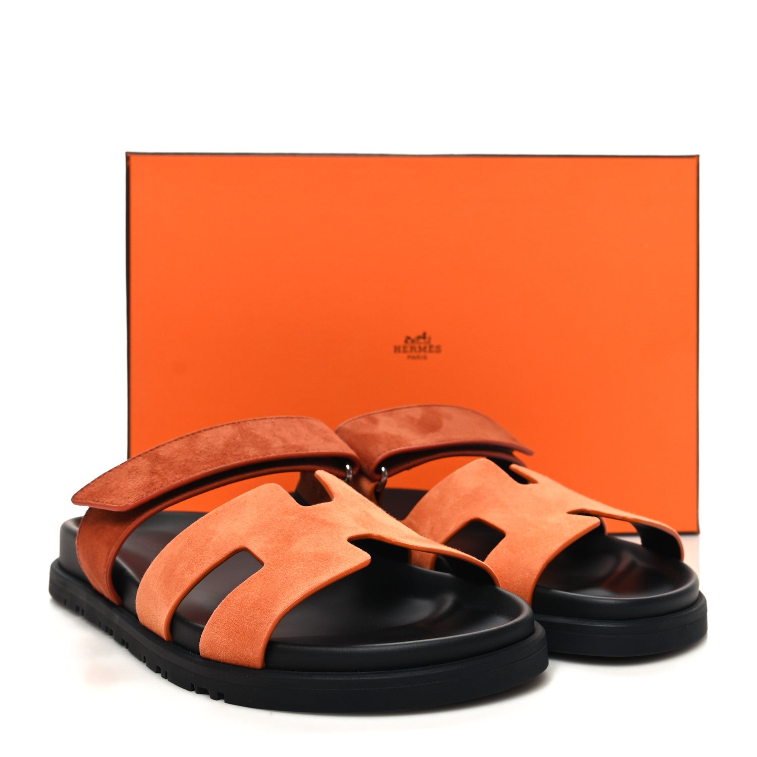 Hermes Suede Goatskin Womens Chypre Sandals 38 Rose Bois De Santal Rouge De Turin 9 of 9