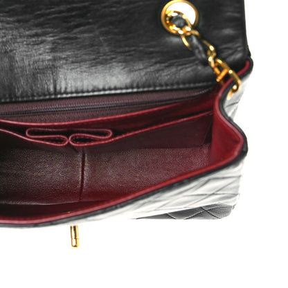 Chanel Lambskin Quilted Mini Square Flap Bag Black 5 of 9