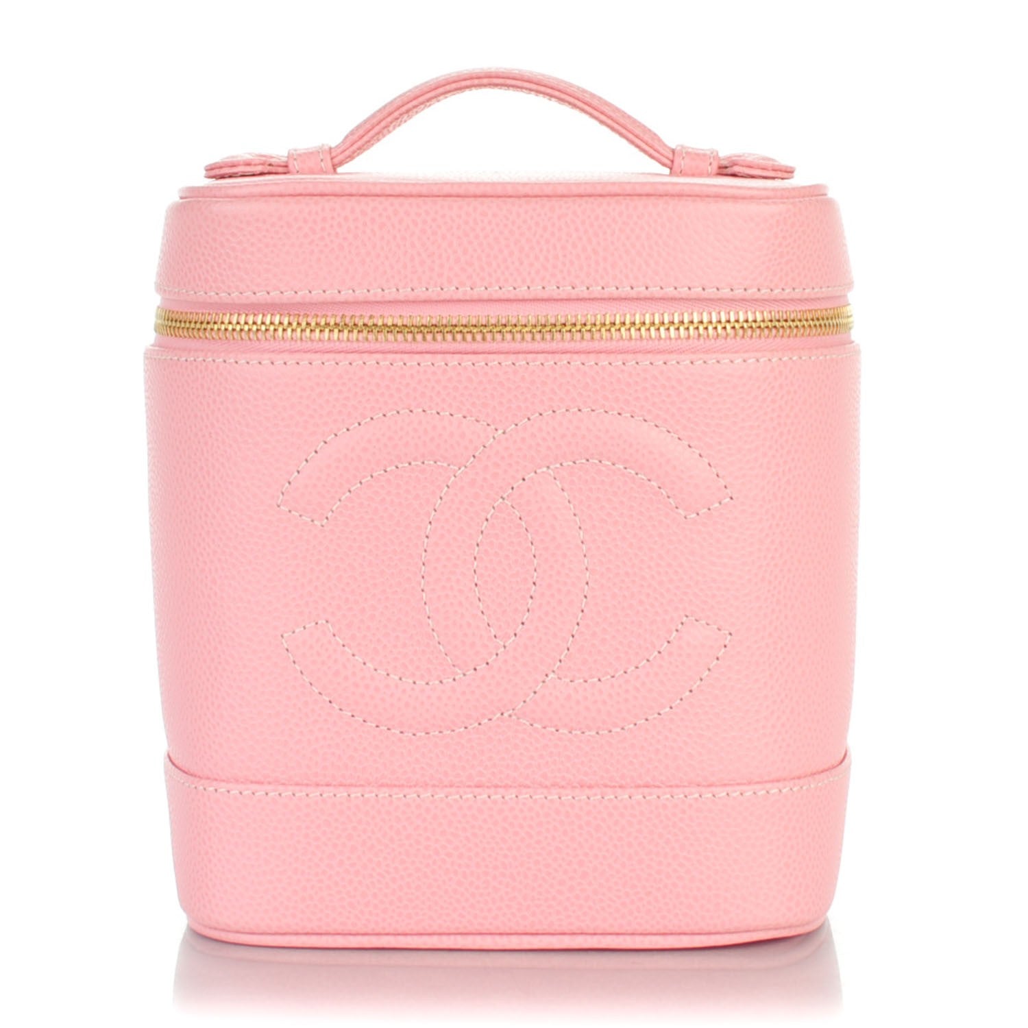 Chanel Caviar Vanity Cosmetic Case Pink 1 of 8
