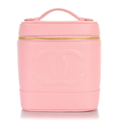 Chanel Caviar Vanity Cosmetic Case Pink 1 of 8