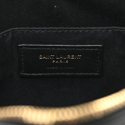 Saint Laurent Calfskin Matelasse Monogram Lou Camera Bag Black 6 of 10