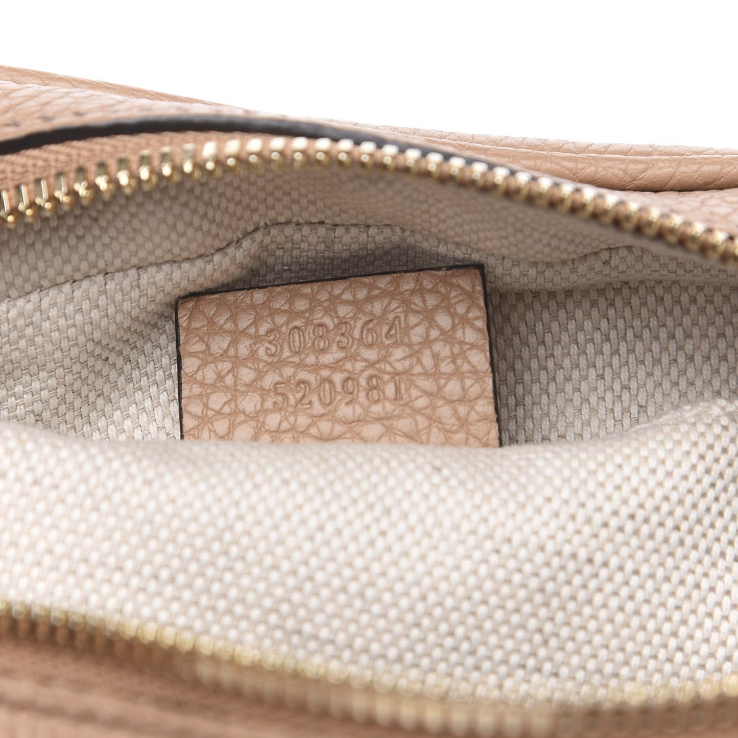 Pebbled Calfskin Small Soho Disco Bag Rose Beige