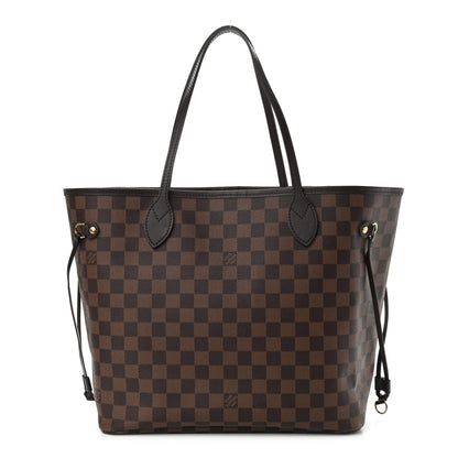 Louis Vuitton Damier Ebene Neo Neverfull MM Rose Ballerine 1 of 16