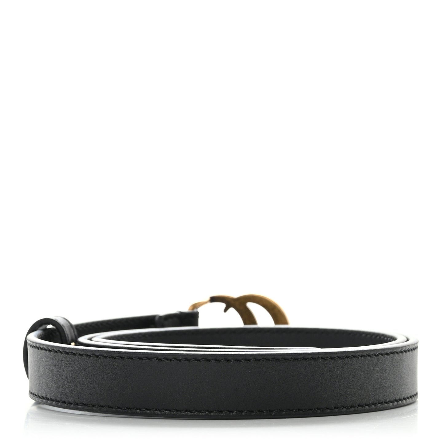 Calfskin Double G 20mm Belt 75 30 Black